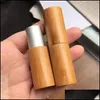 Storage Bottles Jars Bamboo Lipstick Empty Tube Cosmetic Storage Bottles Travel Portable Gold And Sier Lipsticks Packaging Bottle Dhchb