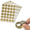 Cadeau cadeau 150pcs / 5 feuilles de bricolage étiquettes d'autocollants à gratter pour faire des cartes rondes 25mm