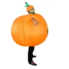 Divertente zucca gonfiabile di Halloween Personaggio dei cartoni animati Costume della mascotte Pubblicità per adulti Fancy Dress Party Animal oggetti di scena di carnevale