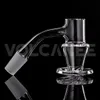 Blender Banger Tam Kaynak Kuvars Banger 20mm OD Eğimli Kenar Üst Kova 10mm 14mm Erkek 18mm Kadın Sigara Dab Rig Cam Su Bong