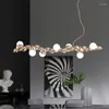 Chandeliers Nordic Led Ceiling Chandelier Light Restaurant Luxury Living Room Creative Long Dining Table Bar Pendant Lamp Decor Fixture