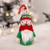 Christmas Light Gnome Decoration Green Beard Swedish Santa Tomte Plush Doll Xmas Tree Hanging Ornaments XBJK2210