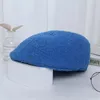 Bérets Automne Hiver Enfants Chaud Rivets Bonnet Chapeaux Pour Femmes Homme Artiste Boina Casquettes Envoyer À Un Ami Couleur Unie Dame Élégante