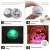 Battery Powered RGB Submersible LED Light IP68 Waterproof Underwater Light Night Lamp for Fish Tank Pond Wedding Party