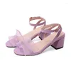 Sandaler White Flat Lady High Heel Fairy grov 2022 sm￥ skor franska romerska