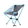 Camp Furniture Outdoor Portable Folding Beach Chair Moon Armchair Camouflage Camping Fishing Chaise Lounge Recliner Accessories