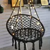 Camp Furniture Nordic Style Round Hammock Hanging Chair Swing Rope Garden Seat Outdoor Indoor Safety