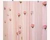 Kurtyna 1x2m róża frędzla srebrna linia srebrna linia Valance Divider Wedding Diy Decor Decor Decor Stick nie jest włączony