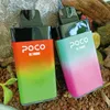 ABD depo Orijinal 10000 puf Tek Kullanımlık Vape Poco BL10000 Elektronik Sigara Vape Kalem Şarj Edilebilir Hava Akımı Ayarlanabilir 20 ML 10 Renk Cihazı