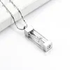 Chains Hourglass Urns Necklace For Ashes Cremation Jewelry Stainless Steel Memorial Keepsake Pendant