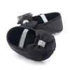 F￶rsta vandrare baby pu l￤derskor 2022 sommar mode sp￤dbarn flicka prewalkers casual bow paljetter