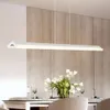 LED Pendant Lamps Modern Metal Rectangle Dining Room Ceiling Chandeliers Living Room Hanging Light
