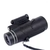 Télescope FIRECLUB chasse tactique HD 12x50 monoculaire avec éclairage lumineux boussole optique longue Vision nocturne