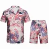 Designer di lusso T-shirt da uomo T-shirt da uomo di moda Hawaii floreale per il tempo libero camicia di seta da uomo slim manica corta formale Asia taglia M-3XL