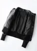 Women's Leather Streetwear Sheepskin Coat Female Fashion Moto Biker Punk Natural Genuine Jacket Women Real Coats Hiver 1801