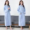 Men's Sleepwear Robes For Women Men Dressing Gown Women's Solid Color Full Sleeve Terry Cotton Sleep Lounge Sexy Bath Robe