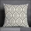 Pillow Case Pillow Case Geometric Color Pillowcase Home Decoration Square Office Cushion Er Drop Delivery 2022 Garden Textiles Beddi Dhfq8