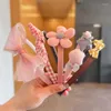 Hair Accessories 2/3 Pcs/Set Children Cute Cartoon Flower Bow Hairbands Headwears Baby Girls Lovely Hoop Headbands Kids