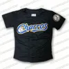 Maglia da baseball Charros De Jalisco nera blu 100% Ed vuota