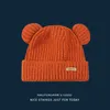 Beanie/Skull Caps Korean Cute Cartoon Bear Ear Beanies Hat Student Wild Warmed Sticked Cap Autumn and Winter Ear Protection Women's Hats T221020