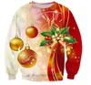 Толстовки с толкованием горячих мужчин осень/зима Новая 3D -печатная рождественская толстовка европейская и американская пуловерная свитер 004