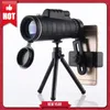 Jumelles monoculaires télescope 40X60 clair poche de Vision nocturne faible avec support de téléphone intelligent pour le Camping