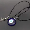 Collana con ciondolo occhio blu diavolo turco per uomo donna vetro occhi diabolici collane accessori gioielli per regalo di festa