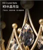 Nowoczesne lampy wiszące Crown Crystal Lampy American Luxury lśniące światła wisiorka Led European Art Deco wiszące żyrandol Elegancki salon sypialnia Droplight
