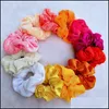 Bandos de borracha de cabelo elegante veet scrunchie scrunchie girls meninas elásticas elásticas de borracha acessórios de goma amarração corda rabo de cavalo hea dhnm2