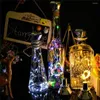 Strings 2m 20Led Solar Bottle Cork String Licht Waterdichte koperdraad Diamant Fairy Wine voor kerstfeestdecoratie