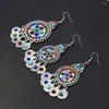 Orecchini di collana set clip per capelli per capelli afghan vintage monete per donne boho e etnico festa turco tribale
