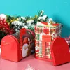 Подарочная упаковка рождественская коробка в форме почтового ящика Candy Craft Iron Storage Organizer Tin Santa Claus issments украшения детские подарки