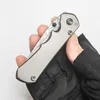 Chris Reeve Folding Knife Inkosi Limited Custom Version Vacker Titanium Handle Damascus Blad Perfekt Pocket EDC Outdoor Equipment Tactical Camping Tools