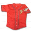 Anpassad El Paso Chihuahuas Jersey Home Road Howling Dog Mexico Baseball Jersey White Red Black Shirts All Ed