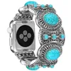 Beryl Cinturini per orologi Cinturino per Apple Watch Ultra 49mm 8 7 6 SE 5 4 3 2 1 Cinturino per gioielli di moda Bracciale elasticizzato turchese adatto per iWatch 41mm 45mm 42mm 38mm 44mm 40mm Cinturino