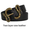 Cinture da uomo Designer Snakehead Pin Buckle Cintura da donna con marchio in rilievo Fashion Business Casual Waistband