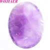 Wojiaer Oval Pink Quartzs Lapis Gemstone Cabochon Cab Beads No Drill Hole 30x40x8 мм кольца украшения ювелирных изделий BU808