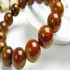 Strand 13mm Natural Warring States Red Stone Crystal Round Bead Stretch Armband Drop Trendy Women Armband Fashion