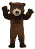 Costume da mascotte orso bruno Halloween Natale personaggio dei cartoni animati abiti vestito volantini pubblicitari vestiti carnevale unisex adulti vestito