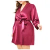 Mäns sömnkläder Sexig underkläder Robe Dress Women Porno Erotic Underwear Plus Size Nightwear Sex Costumes Exotic Apparel