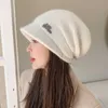 Feanie/crânio Caps Ladies Hat Hat Rabbit Pilha de malha de inverno Lã octogonal para mamãe Inverno espessamento Proteção quente da orelha T22102020202020