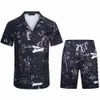 Luxe designer heren t-shirts heren mode t-shirt hawaii florale vrije tijd zijden shirt mannen slanke korte mouw formele Azië maat m-3xl