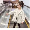 Coat Japan Korean Style Spring Automne Children Kids Streetwear 2022 Brand Kpop Girls Trench Raincoat Loosewear Veste