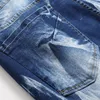 Slim Fit Tie Dye Jeans Blue Stretch Pants voor heren Spring zomer rechte denim broek Cacual Design Pantalones Maat 28-42