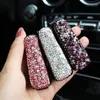 Interieur accessoires Crystal Rhinestones Car Fastener Clip Zon Vizier Zonnebril Mode Vrouwen Diamantglazen Decoratieve kaartkaarthouder Decoratieve kaartkaart