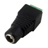 Supports de lampe 5 Set caméras de vidéosurveillance 2.1mm X 5.5mm femelle mâle prise d'alimentation cc adaptateur connecteur prise