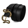 Cinture da uomo Designer Snakehead Pin Buckle Cintura da donna con marchio in rilievo Fashion Business Casual Waistband