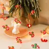 Str￤ngar 2m 20Led Santa Claus Snowman Elk Fairy Lights Festoon LED Light Garlands Juldekorationer ￅr 2023 Navidad Noel 2022