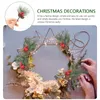Party Decoration Decor Pine Flower Desktop Picks Adornment Treexmas Artificial Christmas Simulation Spray Wreath Diy Stems Berry Redfaux