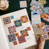 Opakowanie na prezenty 46 PCS Vintage Tiles Naklejka DIY Dekoracja dziennika Scrapbooking Planner Label Naklejki Estetyczne Kawaii Artykuły papiernicze